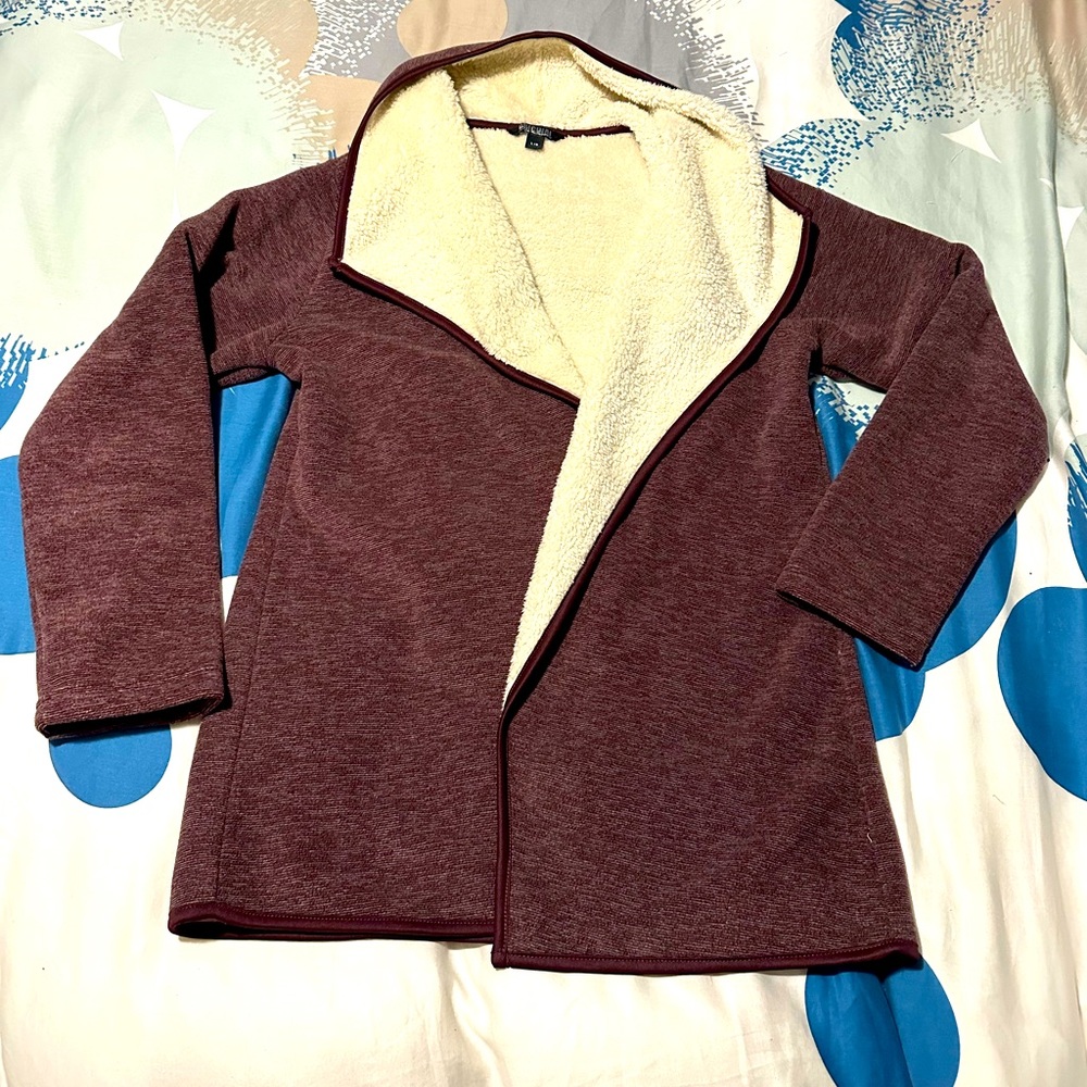 Nicole Miller Women’s Plum Open Sweater Size Large
